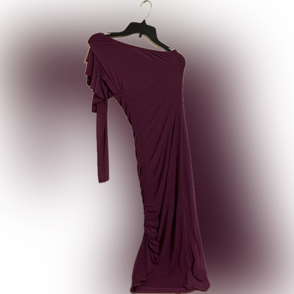Bebe Plum Off-Shoulder Dress 8325